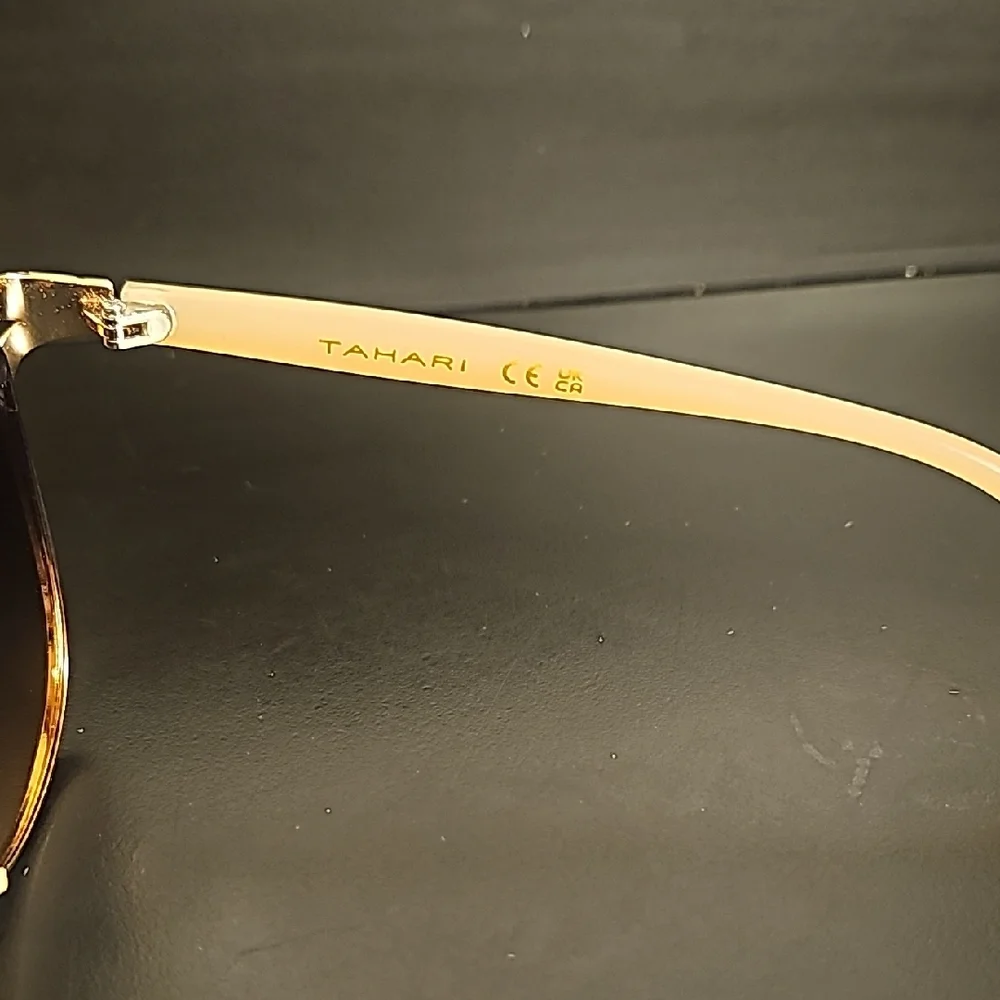 Tahari Biege and Black Sunglasses - Picture 3 of 6